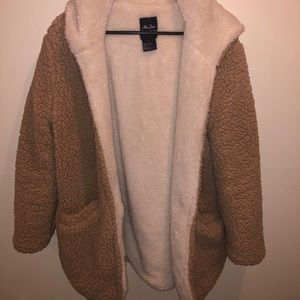 Oversized fluffy jacket